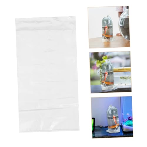Cabilock 50PCS Fish Transport Bags Leakproof Oxygenated Packaging for Fish Aquatic Transparent Design for Easy Monitoring for Aquariums Pet Stores