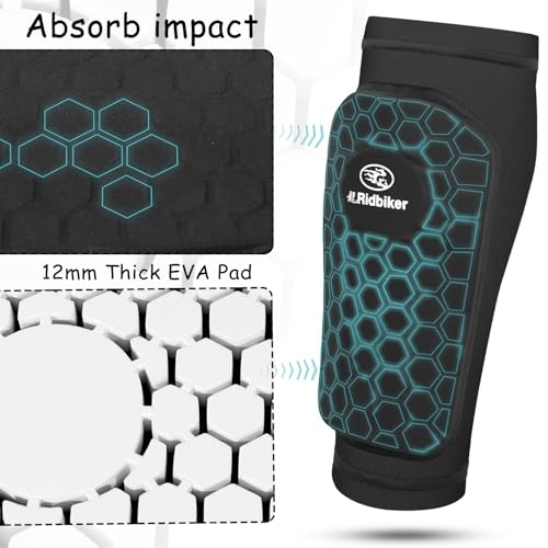 Soccer Shin Guards Shin Pads, Calf Compression Sleeve with Honeycomb Pads, Lightweight Shin Defender Shin Guards Kids for Adult Men Women, Boys, Girls, Youth - color: Green, size: Large