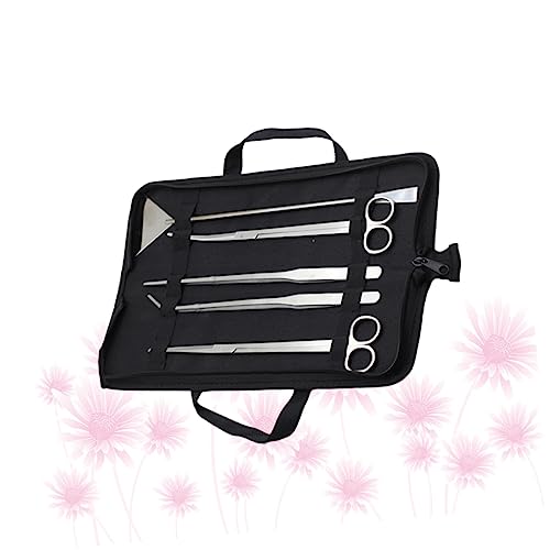 GANAZONO for Aquariums 5-piece Tool Set Scissor Tweezer Scraper Ideal for Fish Tank and Maintenance