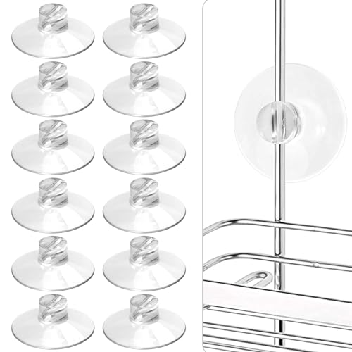 YeeBeny 10Pcs Shower Caddy Connectors - Heavy Strength Large Suction Cups Without Hooks, Replacement Suction Cups Compatible with Zenna Home, Simple Houseware, GeekDigg