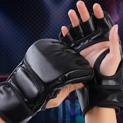 Boxing Gloves Training Gloves Half Finger Sport Gloves Heavy Bag Gloves Punching Gloves Kickboxing Gloves