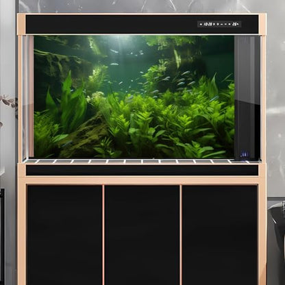 Underwater Aquarium Background Lush Green Aquatic Seagrass with Sunbeams Fish Tank Background Underwater Stone with Moss Tropical Fish Terrarium Background Underwater Fish Tank Backdrop 30x12in - color: Leaf Green, size: 30(W)x12(H)in