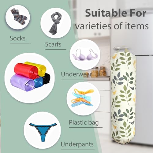 SYIPO Plastic Bag Holder, Reusable Grocery Bag Organizer, Wall Mount, 1 Pack, Tree Branches - color: Tree Branches