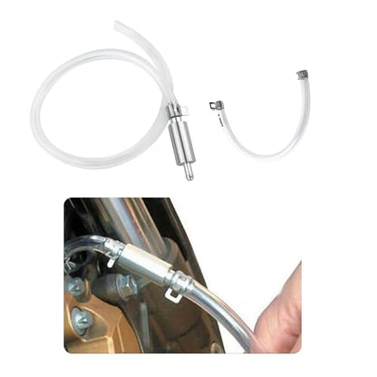 Car Brake Bleeder Hose with One Way Check Valve,Durable Brake Fluid Bleeder Hoses Replacement,Universal Brake Bleeder Tool Car Accessories for Car Motorbike Bike (1 Set)