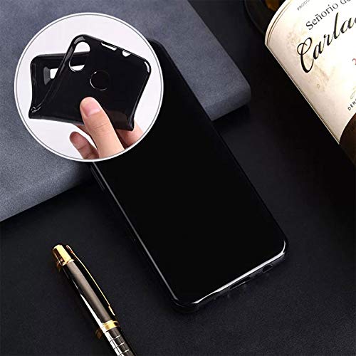 for Unihertz 8849 Tank 3 Pro Case with [360° Rotation Ring Kickstand], Anti-Scratch Soft Silicone Phone Case for Unihertz 8849 Tank 3 Pro, Shockproof Cover - Black