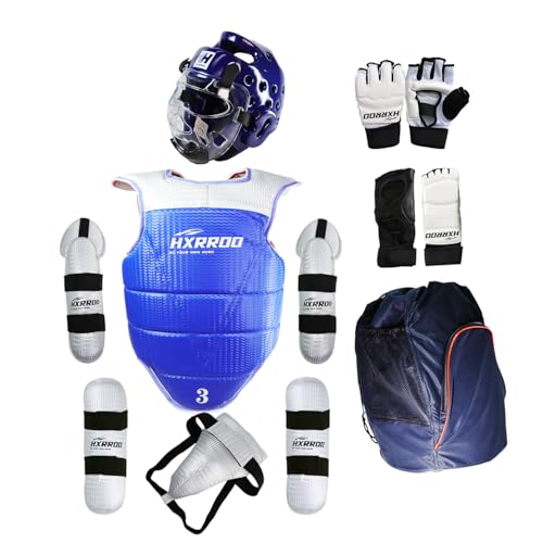13 pcs Taekwondo Sparring Gear Set Ultimate Protective Gear for Taekwondo Karate Trainer Youth Adult - color: blue, size: 2#
