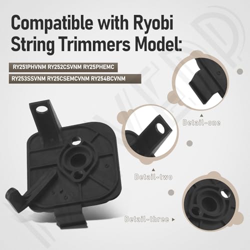 308649003 307191001 5687301 Air Filter & Cover Compatible with Ryobi RY251PH RY252CS RY253SS RY254BC 25CC 25.4cc String Trimmers Tune-Up Kit/Gas String Trimmer
