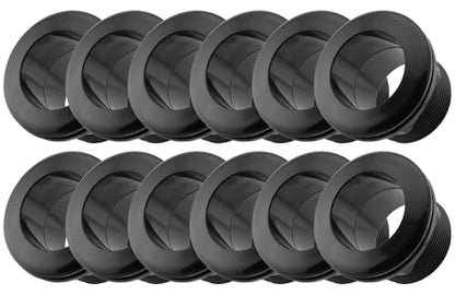 2 Inch Bulkhead Fitting 12 Pack, Heavy Duty Slip x Slip Tank Adapter, Durable Water Tank Connector for Aquariums, Rain Barrels, Hydroponics, Reservoirs, Ponds & Irrigation Systems - size: Pack of 12