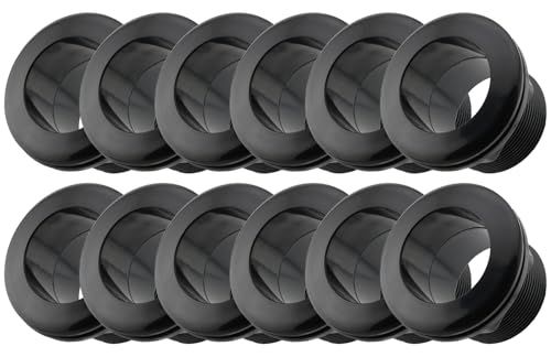 2 Inch Bulkhead Fitting 12 Pack, Heavy Duty Slip x Slip Tank Adapter, Durable Water Tank Connector for Aquariums, Rain Barrels, Hydroponics, Reservoirs, Ponds & Irrigation Systems - size: Pack of 12