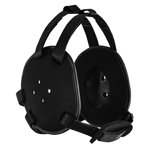ROAR-INT BJJ Ear Guard New Easy to Adjust Design Wrestling Protective Headgear Wrestling Ear Guard MMA Jiu Jitsu - color: Black