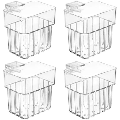 NOLITOY 4pcs Aquarium Holders Transparent Aquatic Cups for Fish Tanks Hanging Planter for Plants Easy Installation Compatibility Aquarium Accessories