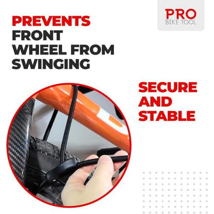 PRO BIKE TOOL Bike Rack for Garage Wall Mount - Horizontal Bike Storage - color: Red