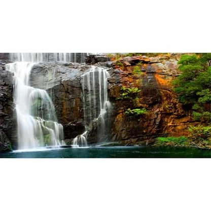 AWERT 48x20 inches Waterfall Terrarium Background Tropical Aquarium Background Mountain Lake Reptile Habitat Background Durable Polyester Background - size: 48x20in/120x50cm