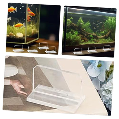 OUNONA 6pcs Fish Tank Cover Handle Fish Tank Cover Parts Aquarium Lid Handle Aquarium Lid Holder Aquariums Lid Holder Aquarium Tank Lid Handle Fish Tank Lids Handles Transparent Acrylic