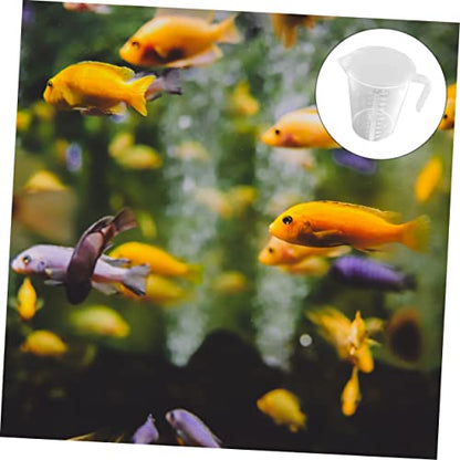 1pc Aquarium Water Changing Cup Thickened Measuring Cup for Fish Tank Feeder Non- and for Liquid and Dry Ingredient Measurement