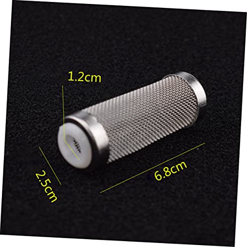 FOMIYES 6pcs Stainless Steel Aquarium Inlet Cover Nets White Prevents Debris Protects Young Fish Design for Freshwater Environments