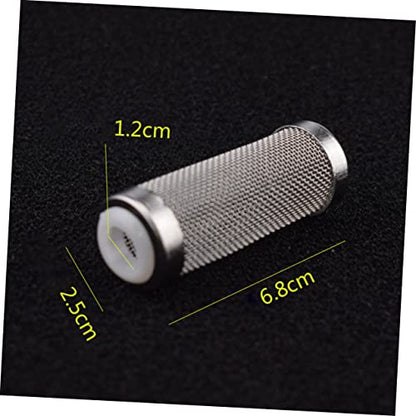 FOMIYES 6pcs Stainless Steel Aquarium Inlet Cover Nets White Prevents Debris Protects Young Fish Design for Freshwater Environments