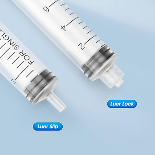 200 ml Large Syringe for Liquids, Syringe Without Needle, for Thick Liquids, 3 Pack Individually Wrapped - style: 200 mL