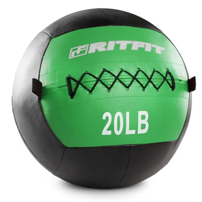 RitFit Soft Medicine Ball for Strength and Conditioning Workouts - size: 20lb