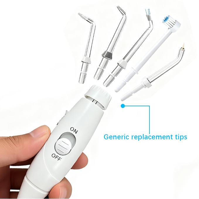 Oral Hygiene Accessories Replacement Hose and Handle Parts Compatible with Waterpik' Water flosser WP-100 WP-300 WP-660 WP-900, Pack of 1 Handle Hose - color: White-new