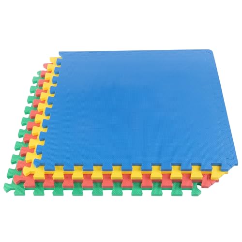 Stalwart EVA Foam Mat Tiles, Multicolor, 4-Pack