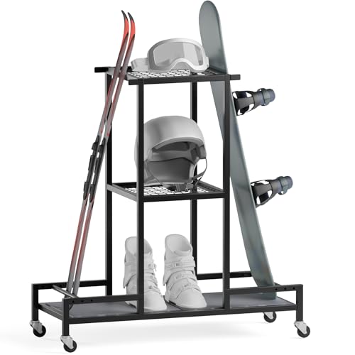 Standing Ski Storage Rack
