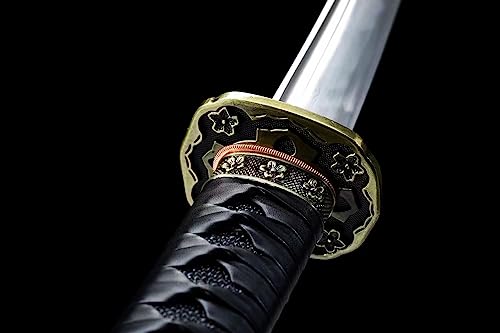 41'' Clay Tempered Folded Steel Tachi Sharp Japanese Samurai Katana Sword Rosewood Scabbard