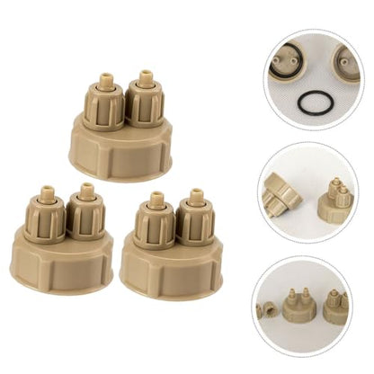 Happyyami 4pcs Aquarium Diffuser DIY Generator Bottle Caps Carbon Fish Tank System Lids