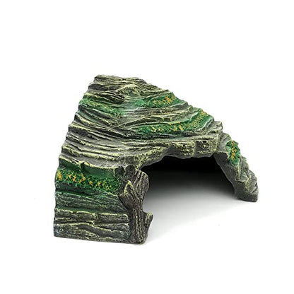 Terrarium Decor Reptile Hide Reptile Hides and Caves Aquarium Tank Accessories Decorations,Medium