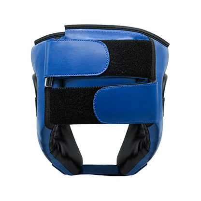 TMA Adult Headgear for Boxing, MMA Training and Kickboxing, Helmet for Sparring, Muay Thai and Taekwondo - color: Blue