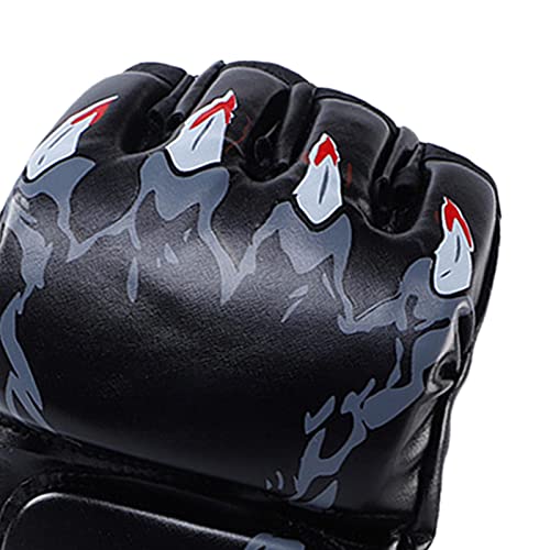 kowaku MMA Boxing Gloves, Gear Lightweight Half Mitts for Women Men Punching Heavy Bag Karate Fighting Arts Grappling, Claw of