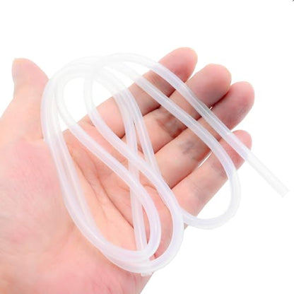 Silicone Tube 1/8"(3mm) ID x 3/16"(5mm) OD Clear Flexible Silicone Rubber Tubing Water Air Hose Pipe Transparent (3.3ft / 1m；3 x 5mm) - size: 3mm ID x 5mm OD
