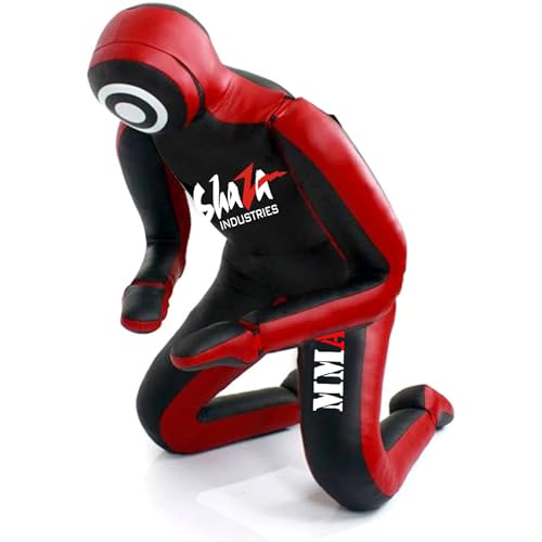 SHAZA MMA BJJ Wrestling Grappling Dummy Bag, Partially Filled, with Sandbags - size: 48 inches|120 cm
