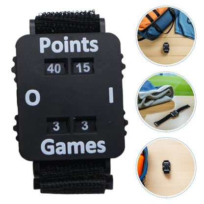 Score Counter Watch Adjustable Wristband Score Keeper for Cricket Tennis and Padel Portable Manual Stroke Tracker with High Visibility Display for Outdoor Practice and Matches
