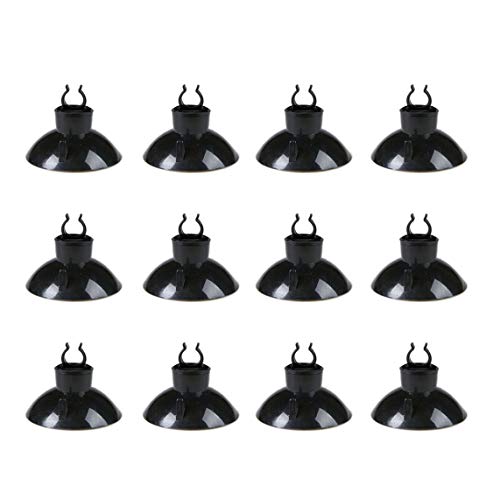 25 Feet 3/16 Inch Standard Aquarium Silicone Airline Tubing with Air Stones, Check Valves, Suction Cups and Connectors for Fish Tank, Hydroponics (Black) - color: Black