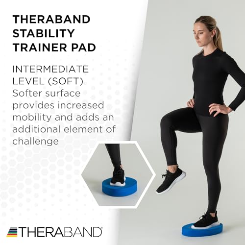 THERABAND Stability Trainer Pad - color: Blue - Soft- Intermediate, size: Single