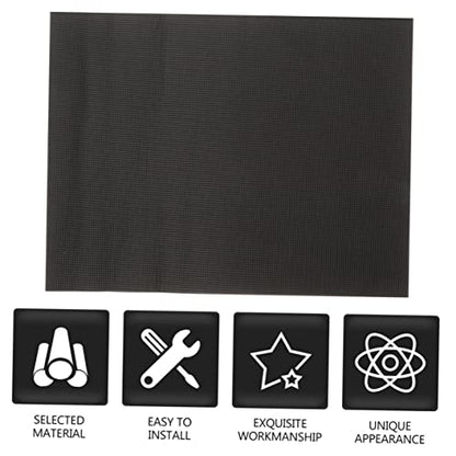Mikikit Tank Pad Large Snake Pads Turtle Tanks Aquarium Tortoise Habitat Accessories Fish Tank Gecko Tank Terrarium Mat Animals Non-Slip Back Pad Cat Tank Non-Slip Pad Black Cotton