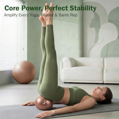 Slim Panda Pilates Ball 9 Inch - Small Mini Yoga Core Exercise Ball
