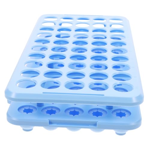 50Holes Test Tube Rack Holder for Scientific Experiments Compact Storage Stable Support for Test Tubes Efficient Use of Laboratory Space Blue Color