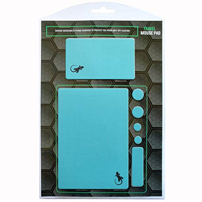 Mouse Pad Adhesive Travel (Blue) - color: BLUE