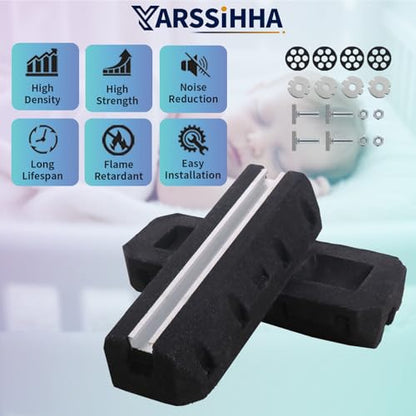 Mini Split Rubber Base Pad for 9000-36000 BTU Ductless Air Conditioner Heat Pump, Heavy Duty Anti-Vibration Mini Split Mounting Pad, Floor Mount Base Kit - style: 9000-36000 BTU