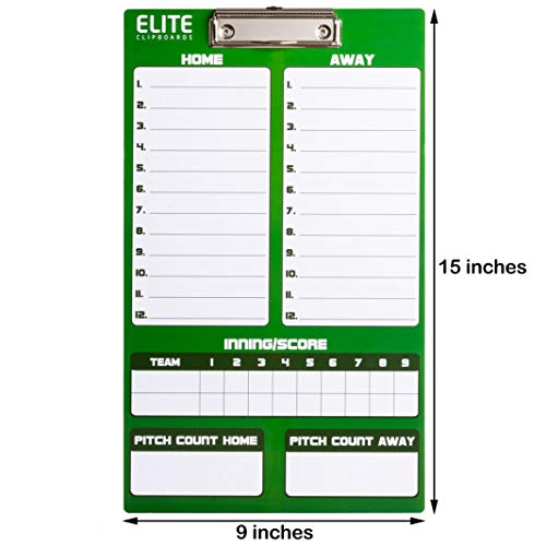 Dry Erase Coaches Clipboards | Basketball, Baseball, Soccer, Football, Hockey, Volleyball, Lacrosse - style: Baseball
