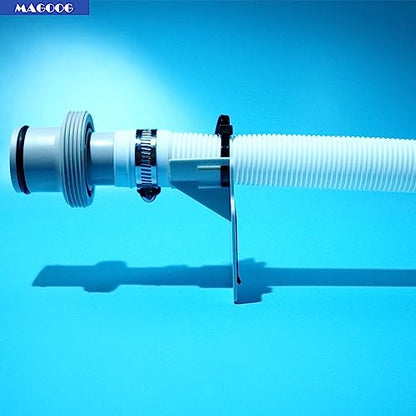 Swimming Pool Pipe Holders 3 PCS, Fits 1.5'(MAX) Above Ground Swimming Pool Hose Support Brackets, Prevent Pipe Sagging, with 3 Tapes, 6 Cable Ties& 3 Stainless Steel Hose Clamps