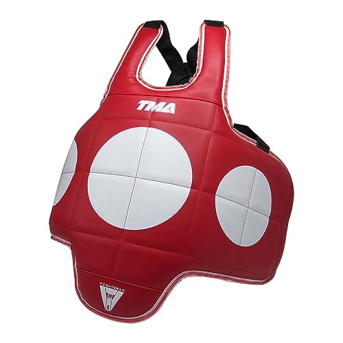 TMA Martial Arts Chest Protector Tae Kwon Do MMA Kickboxing (Reversible) - size: Large-X-Large