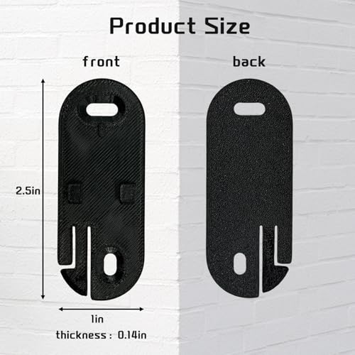 2PCS Replacement Mounting Plate for Honeywell DCP311, DCP511 and DCP911 Doorbells, Doorbell Backplate Brack（Black）