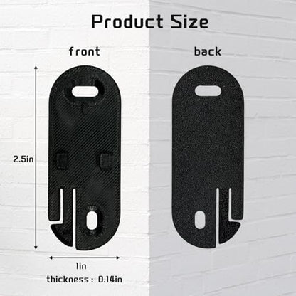 2PCS Replacement Mounting Plate for Honeywell DCP311, DCP511 and DCP911 Doorbells, Doorbell Backplate Brack（Black）