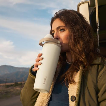 Owala FreeSip Sway Stainless Steel Water Bottle 40 oz Iced Breeze - color: Iced Breeze, size: 40 Ounces