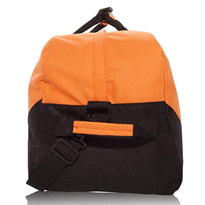 DALIX 25" Big Adventure Large Gym Sports Duffle Bag (Black Grey Navy Blue Red Camo) - color: Orange