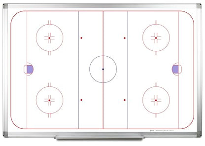 Hockey Playboard Whiteboard - 60" x 40" - size: 60" x 40"