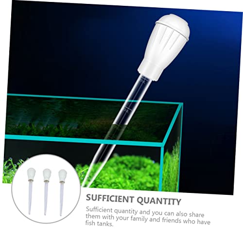 GANAZONO 3pcs Aquarium Pipette Water Changer Practical Fish Tank Cleaner Feces Waste Efficient Fluid Extraction Tool for Easy Cleaning and Water Changes Scale Design